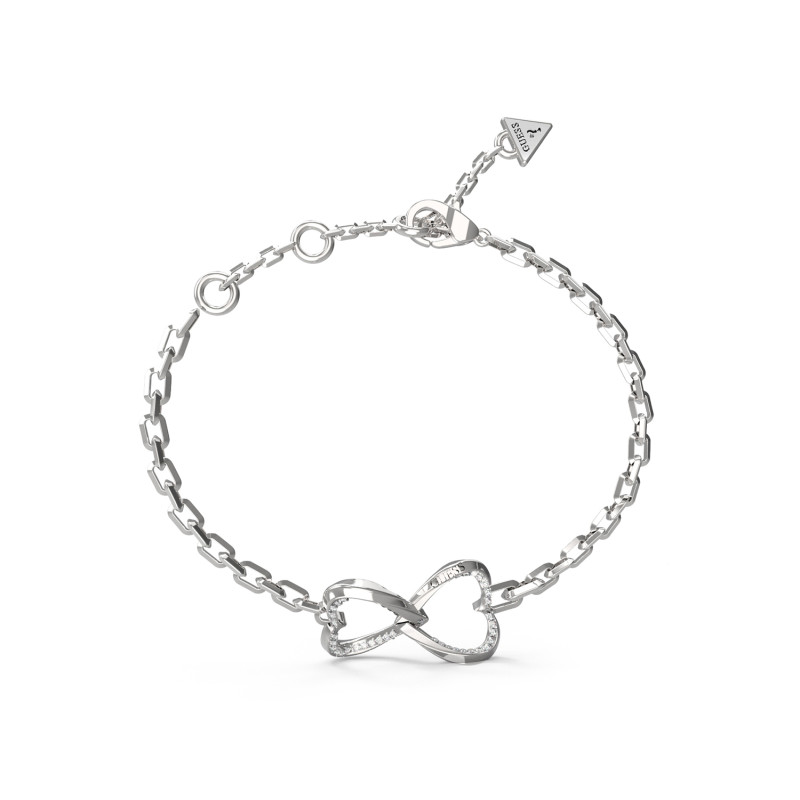 Bransoletka Guess srebrna stal szlachetna JUBB04618JWRH - JubilerSezam.pl