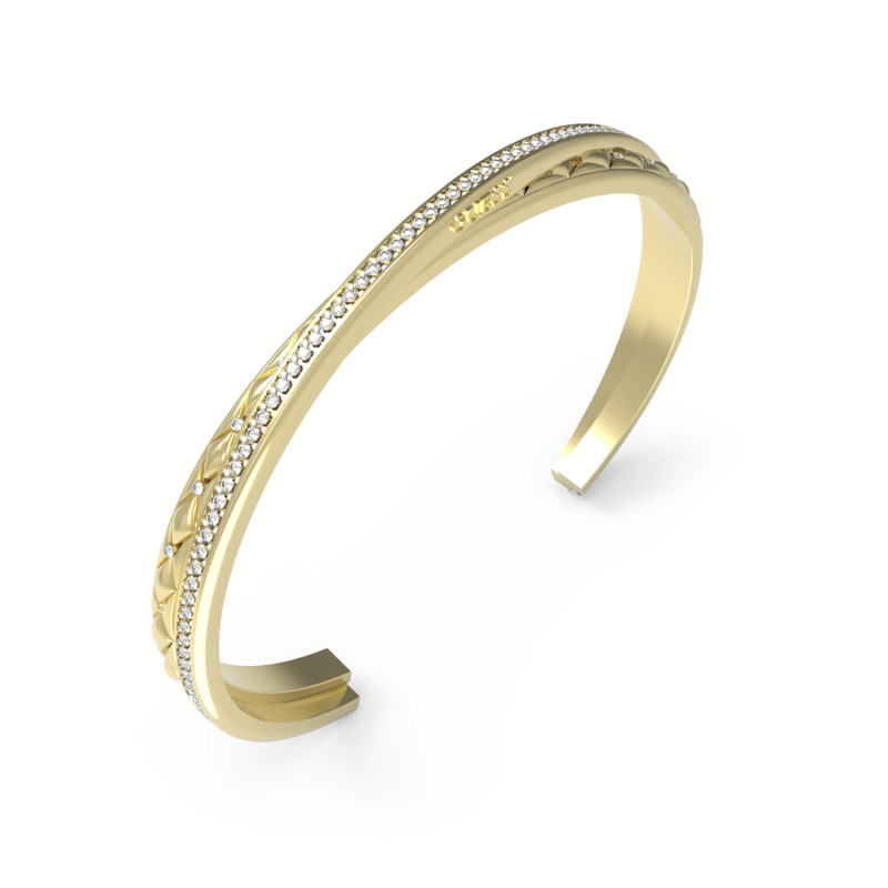 Złota bransoletka damska Guess JUBB04584JWYG - JubilerSezam.pl