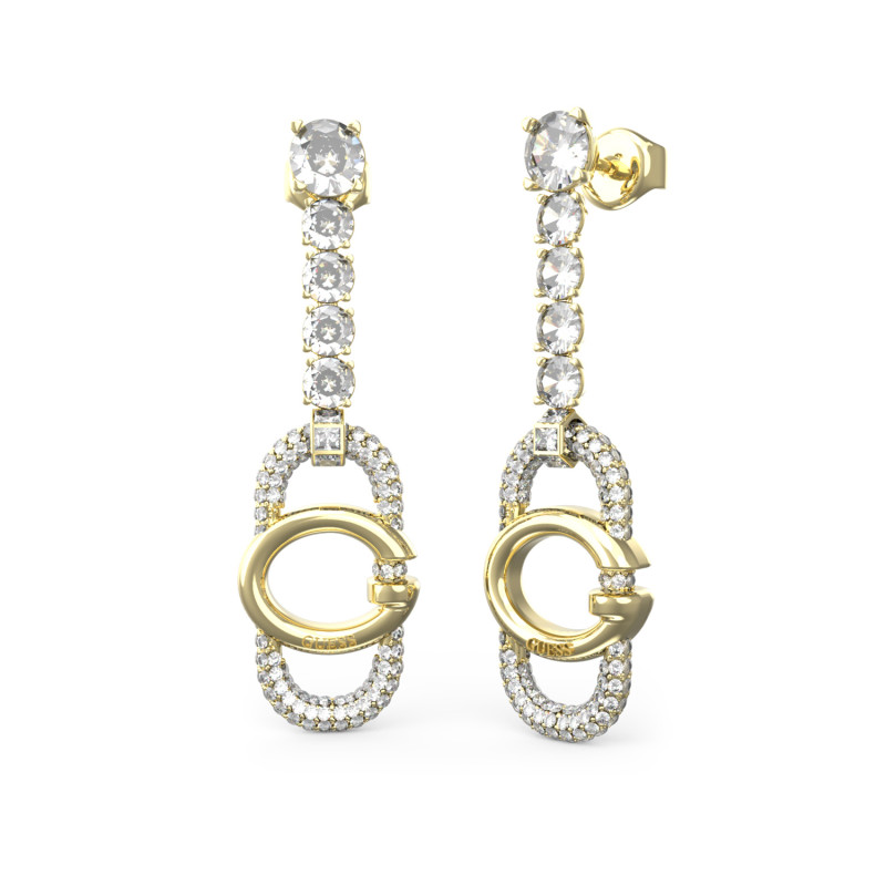 Złote Kolczyki Guess Długie JUBE04507JWYG - JubilerSezam.pl