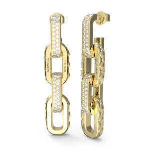 Długie złote kolczyki wiszące Guess JUBE04578JWYG - JubilerSezam.pl