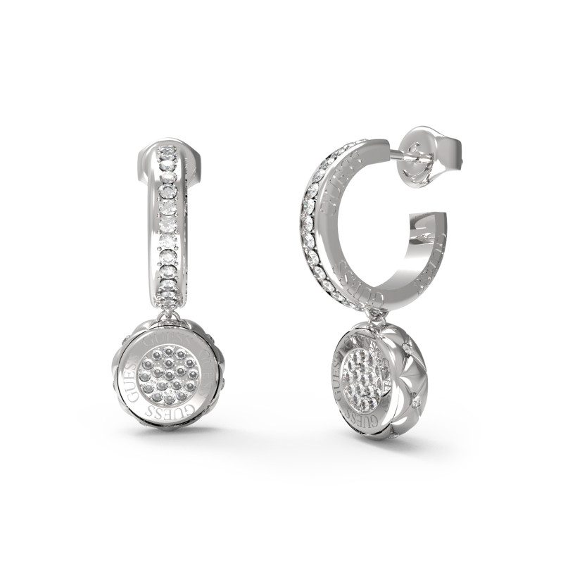 Długie Kolczyki Guess Srebrne JUBE04596JWRH - JubilerSezam.pl