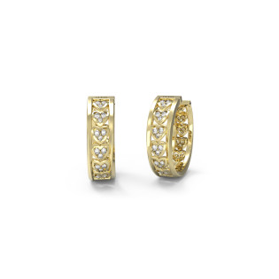 Złote Kolczyki Kółka Guess JUBE04602JWYG - JubilerSezam.pl