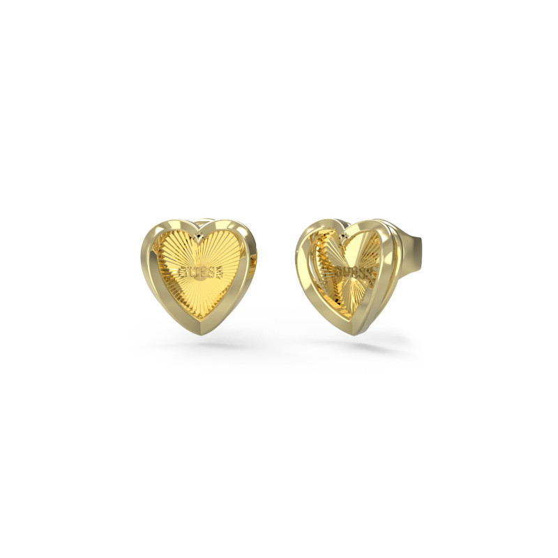 Kolczyki sztyfty serduszka Guess Mon Amour JUBE04612JWYG