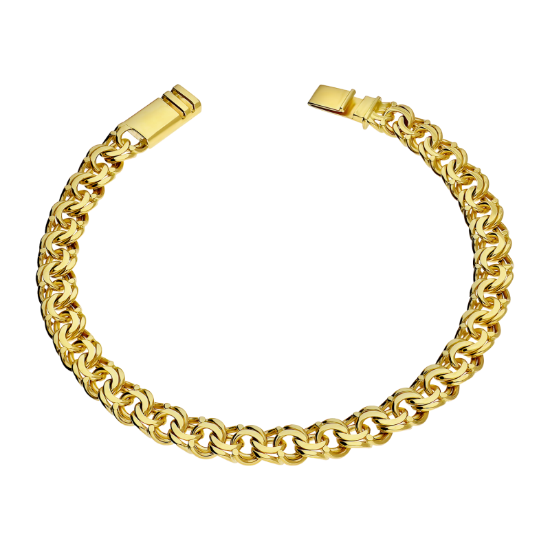 Złota Bransoleta Męska Garibaldi Pełne Złoto - JubilerSezam.pl