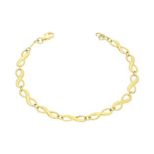 Bransoleta złota z symbolami nieskończoności AR X3STB13382-DC-2-1 próba 585