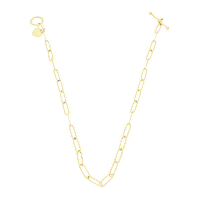 Złoty Naszyjnik Serce pr. 375 Rolo Long - JubilerSezam.pl