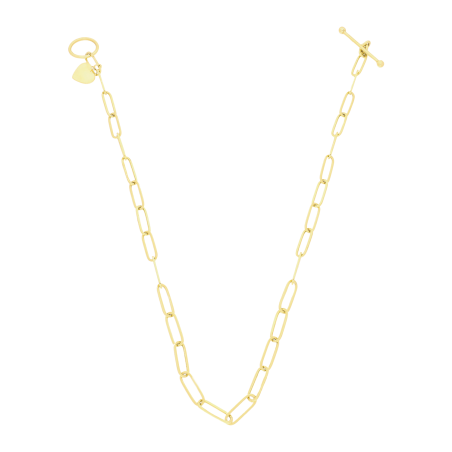 Złoty Naszyjnik Serce pr. 375 Rolo Long - JubilerSezam.pl