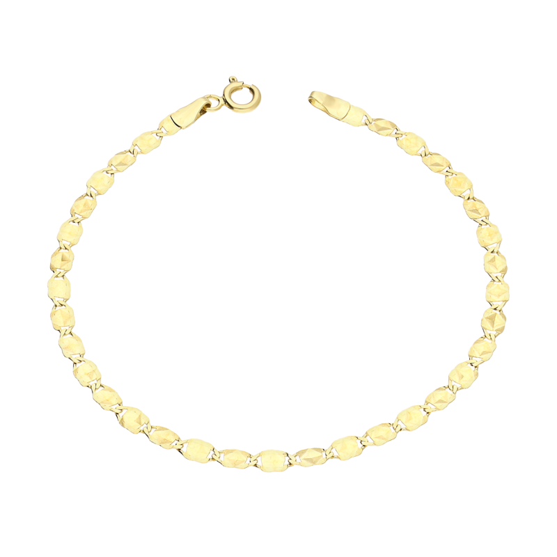 Bransoleta złota z grawerowanymi blaszkami OS FLMPWB-F 060 dis próba 585