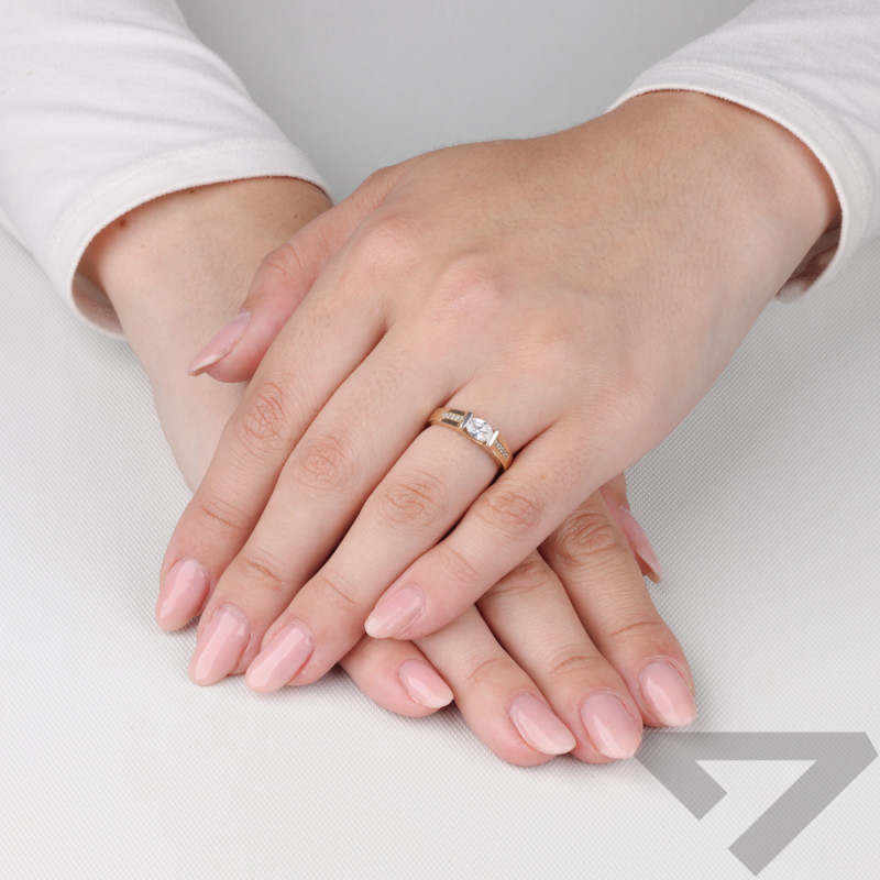 Złoty Pierścionek z Cyrkoniami pr. 375 DJ PREMIUM - JubilerSezam.pl