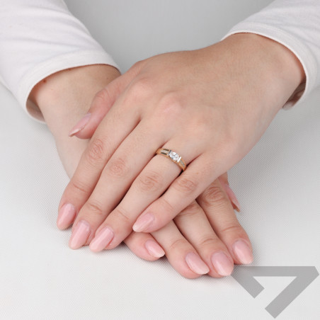 Złoty Pierścionek z Cyrkoniami pr. 375 DJ PREMIUM - JubilerSezam.pl