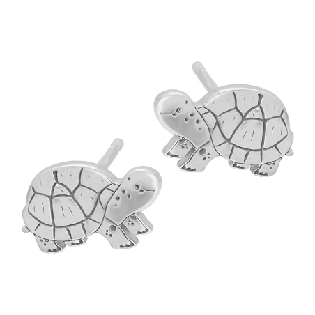 Kolczyki srebrne dla dziewczynki żółw/sztyft AT2022 próba 925