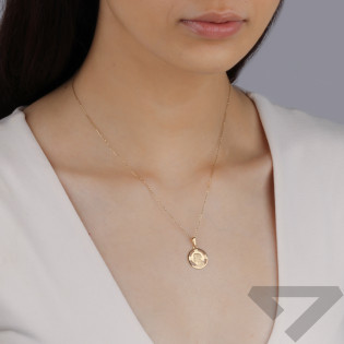 Złoty Medalik z Głową Pana Jezusa pr. 585 - JubilerSezam.pl