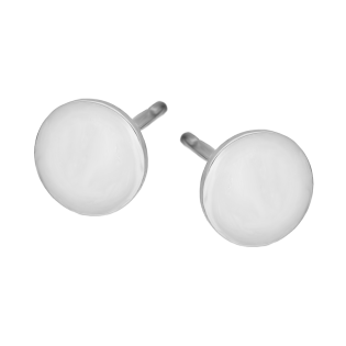 Kolczyki srebrne gładka pinezka/sztyft M3-467 ROD próba 925