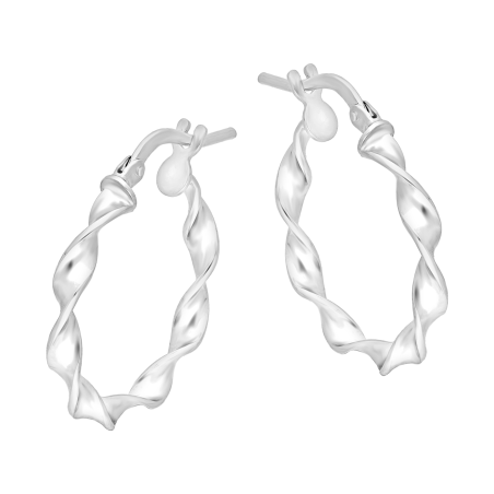 Kolczyki srebrne skręcane kółko/ang.zap. M3-479 ROD próba 925