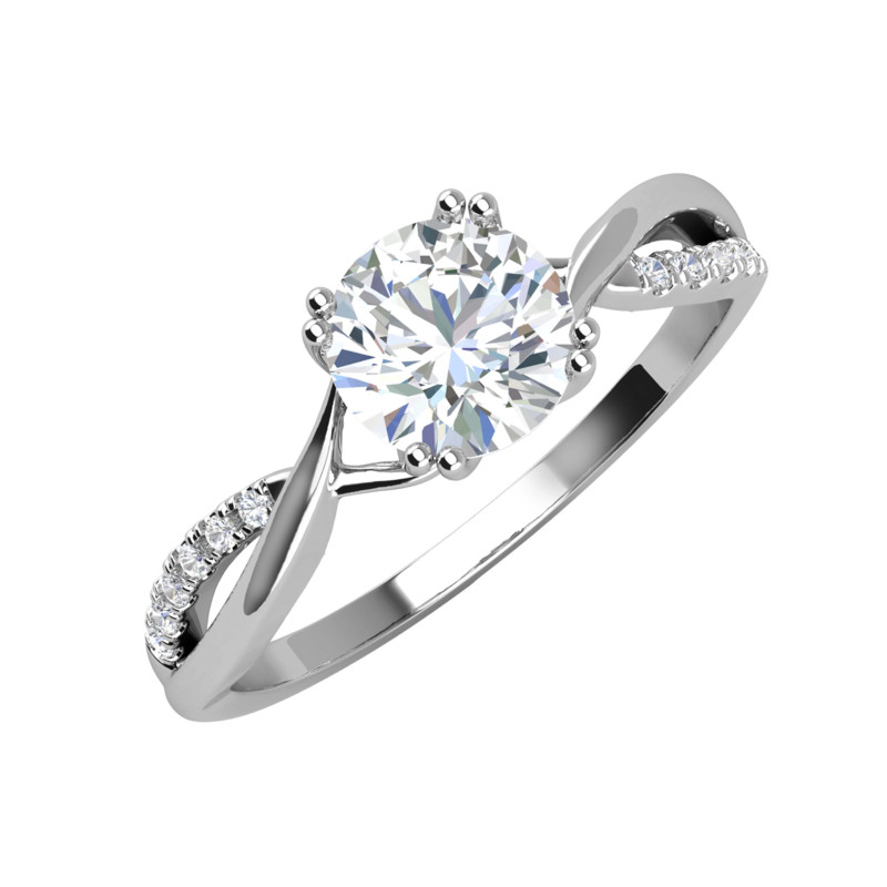 Srebrny Pierścionek z Moissanitem - Wyjątkowy Blask - JubilerSezam.pl