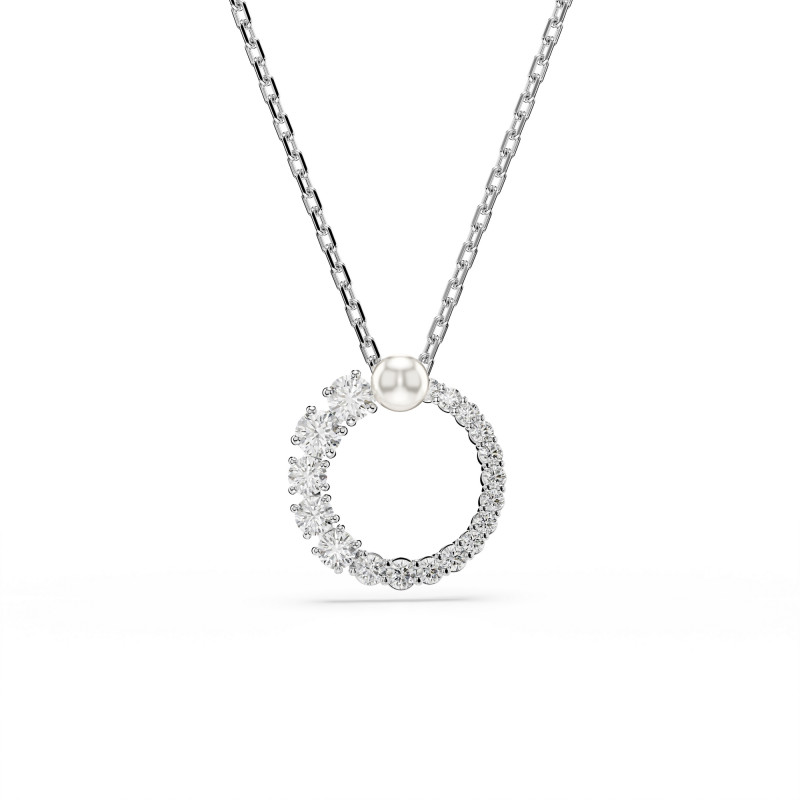 Wisiorek Swarovski Matrix z Kryształową Perłą - JubilerSezam.pl