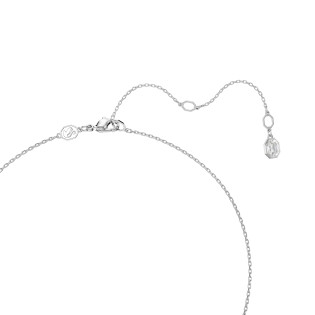 Wisiorek Swarovski Dextera, Oprawa brukowa, Biały, Powłoka z rodu