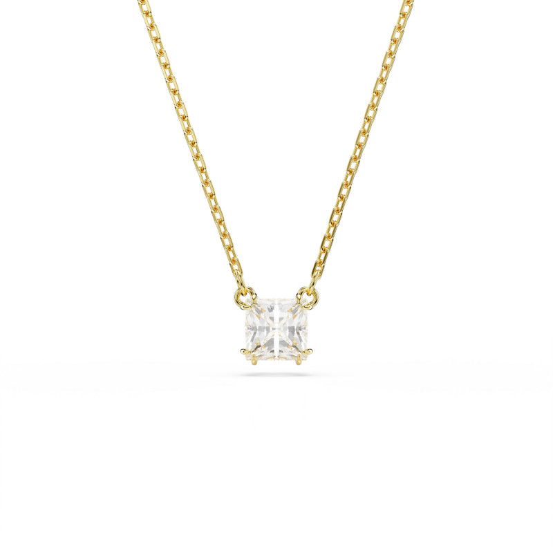 Wisiorek Swarovski Stilla Biały, Złota Powłoka - JubilerSezam.pl