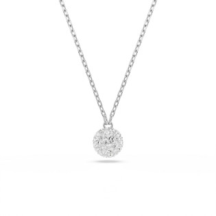 Wisiorek Swarovski Dextera Biała Sfera z Kryształami - JubilerSezam.pl