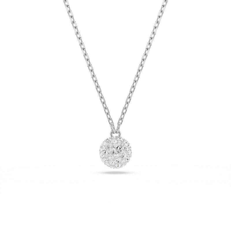 Wisiorek Swarovski Dextera Biała Sfera z Kryształami - JubilerSezam.pl