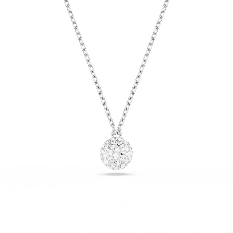 Wisiorek Swarovski Dextera Biała Sfera z Kryształami - JubilerSezam.pl