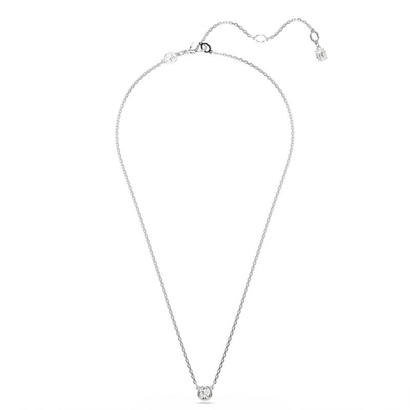 Naszyjnik Swarovski Imber, Szlif okrągły, Biały, Powłoka z rodu