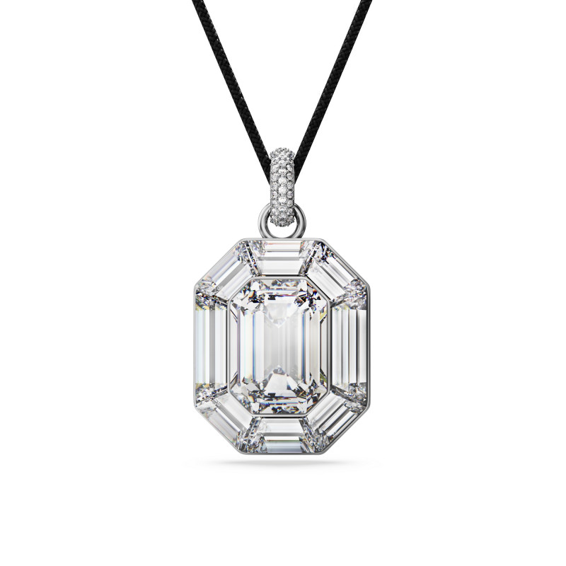 Wisiorek Swarovski Lucent Biały Szlif Ośmiokątny - JubilerSezam.pl