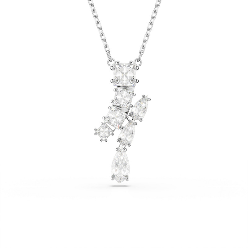 Wisiorek Swarovski Matrix Biały z Kryształami - JubilerSezam.pl