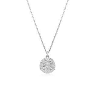 Naszyjnik warstwowy Swarovski Sublima Biały, Powłoka z rodu
