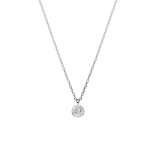 Naszyjnik warstwowy Swarovski Sublima Biały, Powłoka z rodu