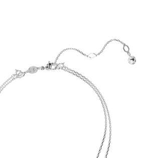 Naszyjnik warstwowy Swarovski Sublima Biały, Powłoka z rodu