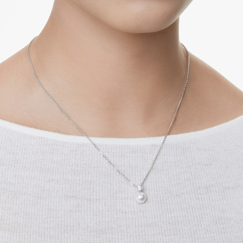 Wisiorek Swarovski Matrix z Kryształową Perłą - JubilerSezam.pl