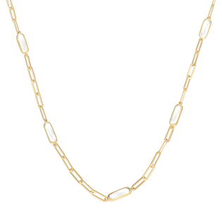 Naszyjnik złoty z jubilerskim topazem, ametystem i kwarcem AR KR(X-X9)JNB0149 próba 585