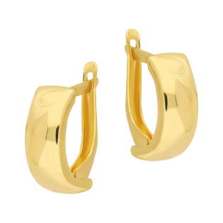 Kolczyki złote gładkie blaszki/ang.zap. AR X3NSE7430 próba 585