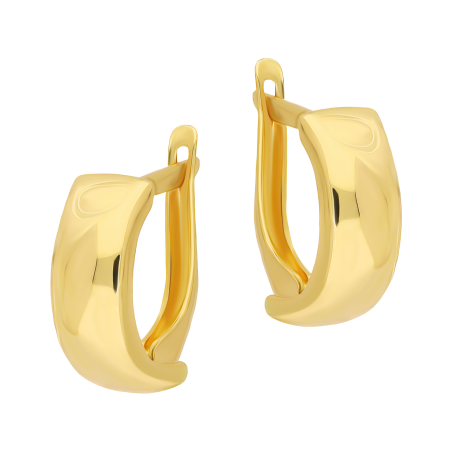 Kolczyki złote gładkie blaszki/ang.zap. AR X3NSE7430 próba 585