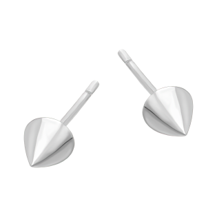 Kolczyki srebrne gładki stożek/sztyft AT746 ROD próba 925