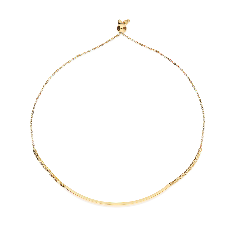 Złota Bransoleta Rurka/Rolo pr. 585 - JubilerSezam.pl