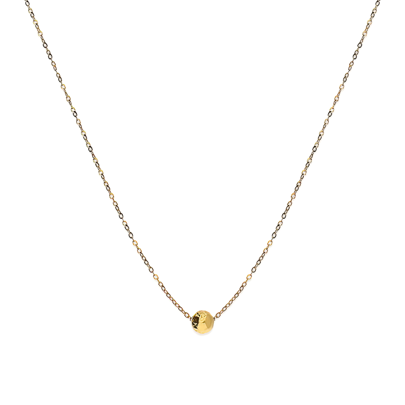Złoty Naszyjnik Kulka Rolo pr. 375 z Grawerem - JubilerSezam.pl