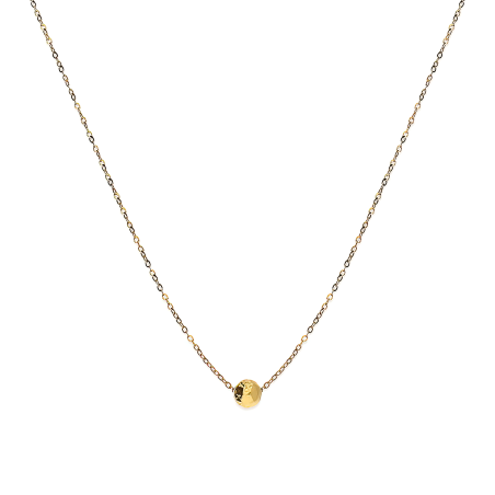 Złoty Naszyjnik Kulka Rolo pr. 375 z Grawerem - JubilerSezam.pl