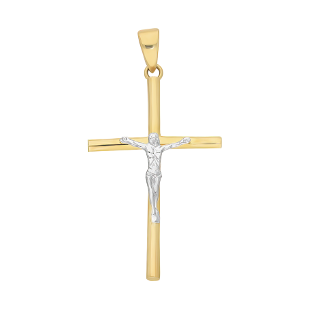Krzyżyk złoty z wizerunkiem Pana Jezusa WB AR X3P511337-YW próba 375