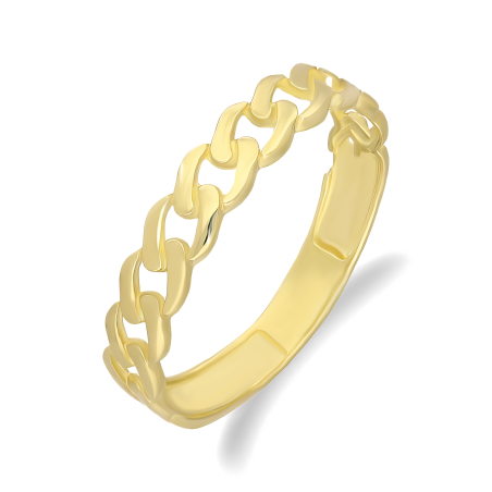 Pierścionek złoty pancer blask MZ T45-R-TS1249 próba 375