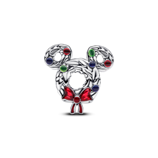 Charms Pandora Disney Myszka Miki Świąteczny wieniec 793531C01
