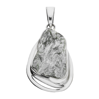 Zawieszka srebrna serafinit Syberia grey GX-seraf-30 próba 925