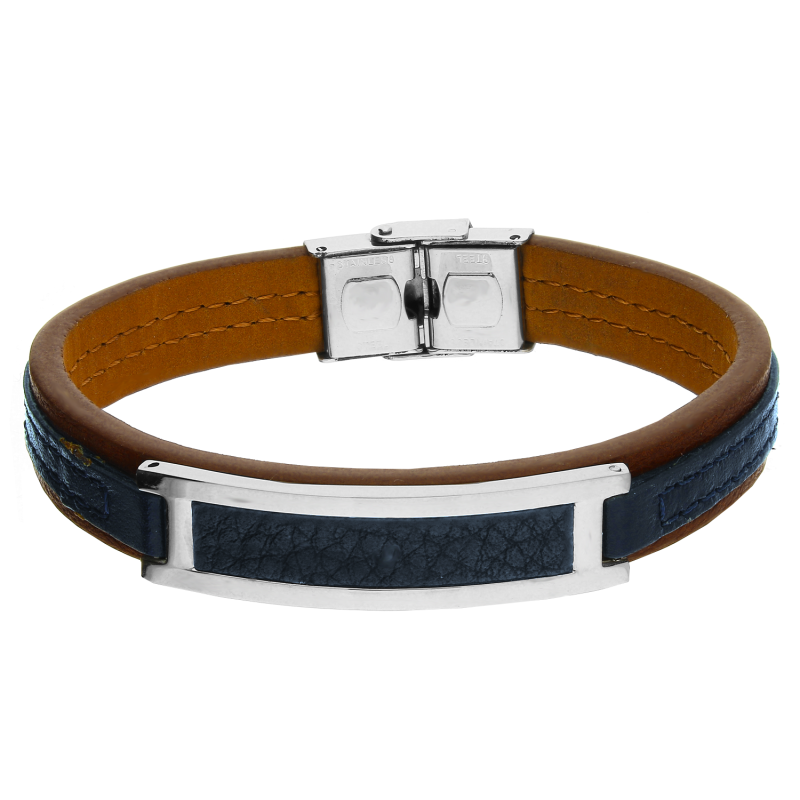 Bransoleta męska z otwartą blaszką