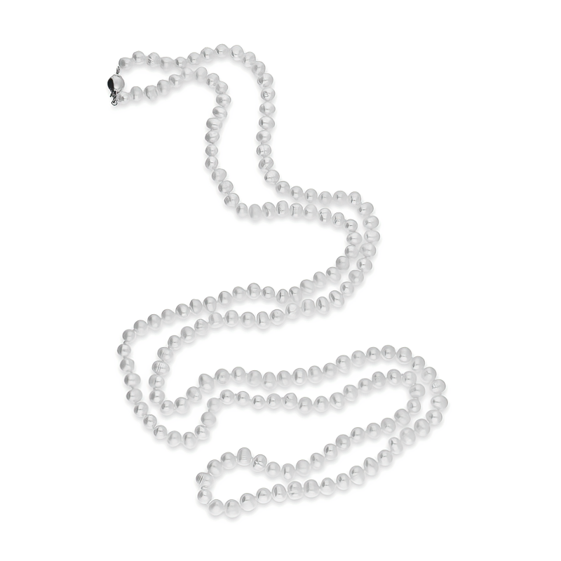 Elegancki Naszyjnik z Białych Pereł 6-7mm - JubilerSezam.pl