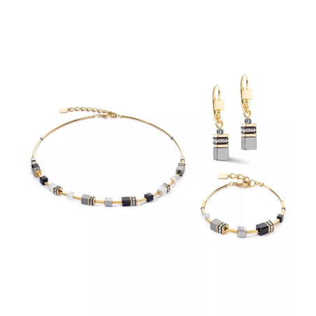 Komplet Biżuterii Coeur de Lion Black-White-G - JubilerSezam.pl