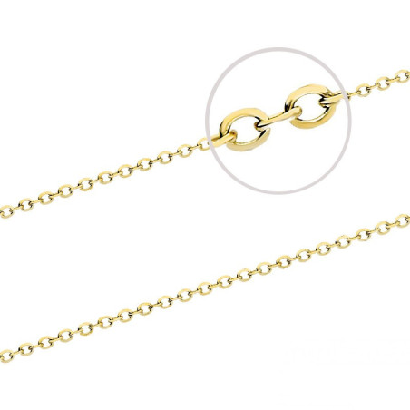 Złoty łańcuszek rolo pr. 585 - JubilerSezam.pl