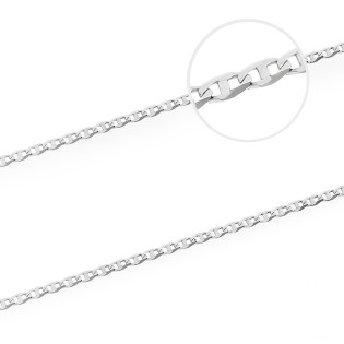 Łańcuszek białe złoto splot gucci próba 585