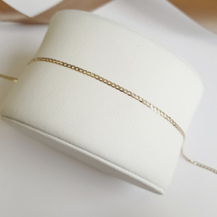 Bransoleta złota splot pancer 2 mm z grawerem próba 585