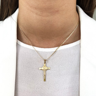 Łańcuszek złoty pancer 2 mm grawerowany próba 375